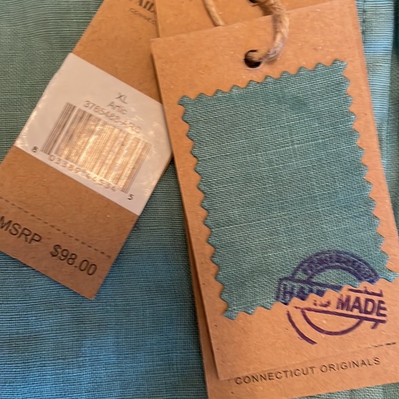 Tailor Vintage XL linen button down. NWT. - Picture 6 of 9